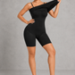 Built-in shaping bodysuit with shorts inside the Sculp 2-in-1 ribbed cami maxi dress