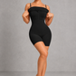 Sculp 2-in-1 ribbed cami shapewear maxi dress – detail view