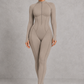 Sculp Long Sleeve Zip-Up Sculpting Jumpsuit – front view