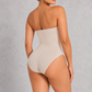 Sculp Strapless Bandeau Shaping Bodysuit in Ivory – back view showing brief back