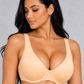 Sculp Unpadded Full Cup Bra in Nude, front view