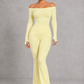 Sculp Off-Shoulder Crop Top & Crossover Flare Leggings Set – image 5
