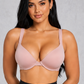 Sculp Seamless Push-Up T-Shirt Bra in Blush, front view