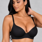 Sculp Push-Up Plunge Bra in Black, front view