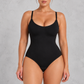 Sculp seamless butt lift shapewear bodysuit in Black – front view
