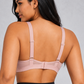 Sculp Seamless Push-Up T-Shirt Bra in Blush, back view
