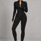 Sculp Long Sleeve Zip-Up Sculpting Jumpsuit – image 4