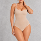 Sculp seamless butt lift shapewear bodysuit in Nude – front view