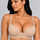Sculp Push-Up Plunge Bra in Nude, front view