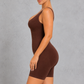 Sculp seamless full body shaper bodysuit in Brown – side view