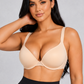 Sculp Seamless Push-Up T-Shirt Bra in Nude, front view
