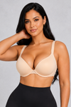 Sculp Seamless Push-Up T-Shirt Bra in Nude, front view