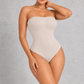 Sculp Strapless Bandeau Shaping Bodysuit in Ivory – front view, close-up