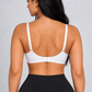 Sculp Push-Up Plunge Bra in White, back view