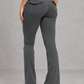 Sculp High Waisted Flare Yoga Pants – back view showing flap pockets