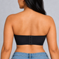 Sculp Moulded Strapless Bandeau Bra in Black – back