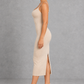 Sculp Tummy Control Shaping Dress in Nude – side view