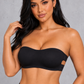 Sculp Seamless Strapless Bandeau Bra in Black – front