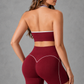 Sculp Halter Sports Bra & Bum Lift Shorts Set – image 3
