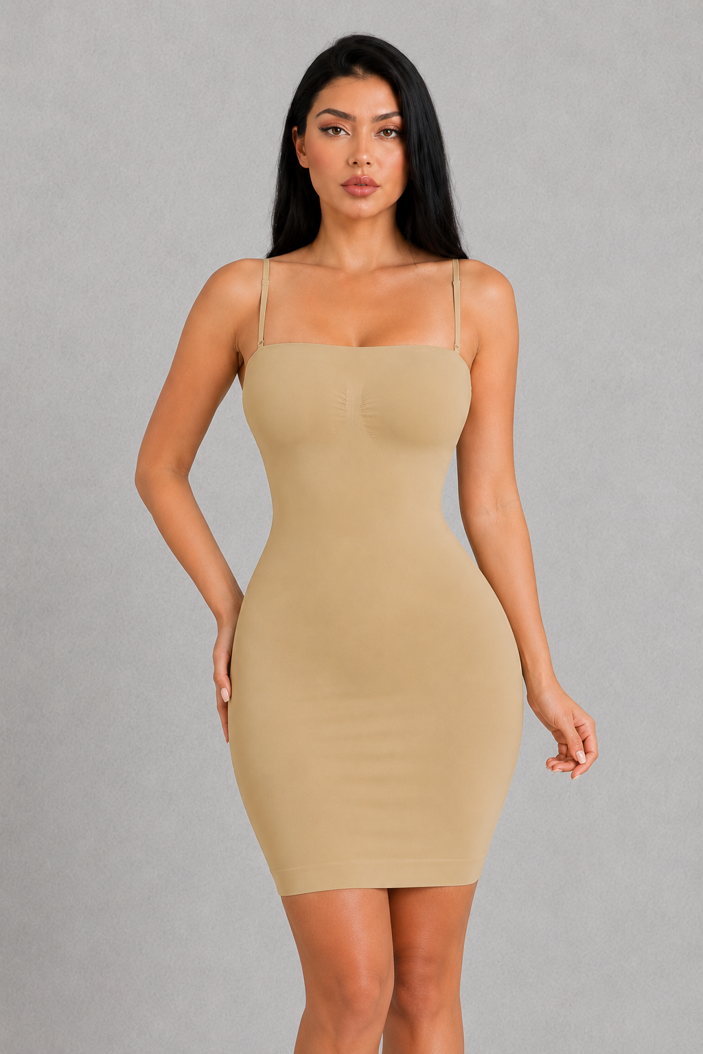 Sculp Strapless Shaping Slip Dress with Removable Straps