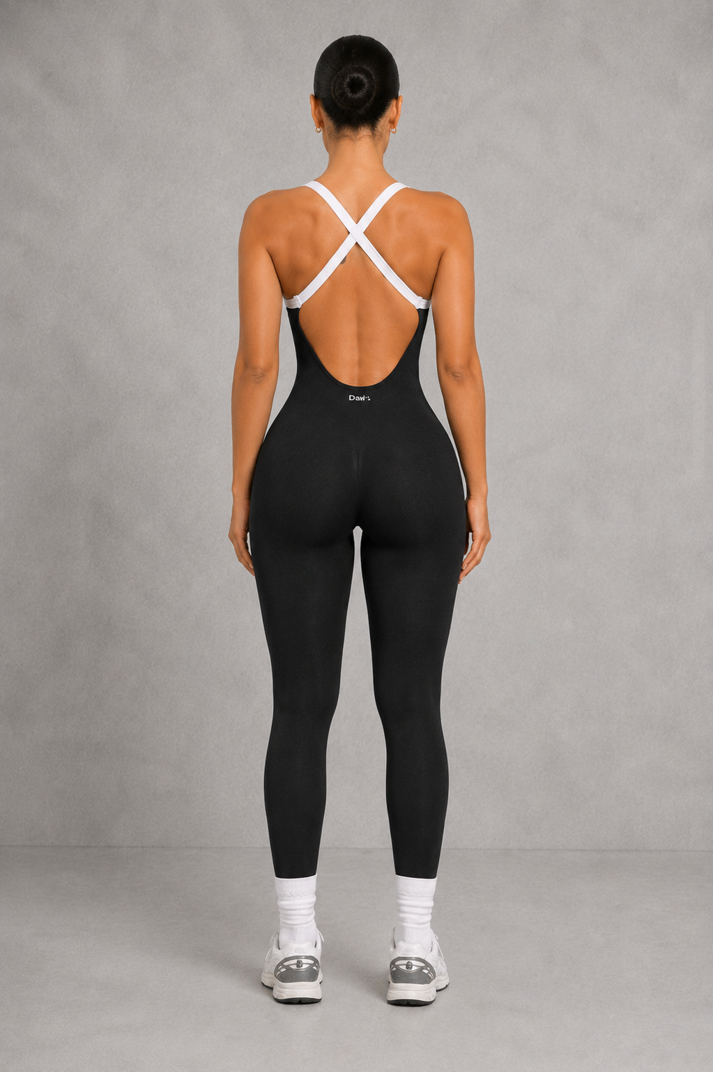 Sculp Seamless Workout Yoga Jumpsuit - Cross Back One Piece Activewear