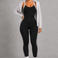 Sculp Seamless Workout Yoga Jumpsuit - Cross Back One Piece Activewear