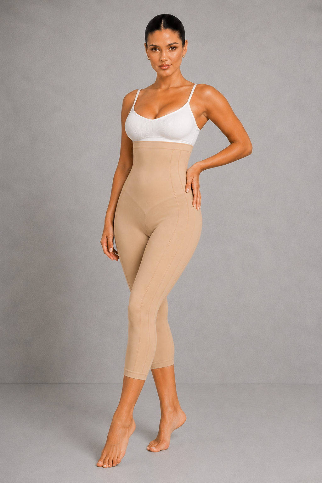 Sculp Capri High-Waisted Tummy Control 3/4 Shaping Leggings