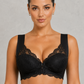 Sculp Front Fastening Lace Racerback Push Up Bra
