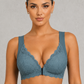 Sculp Front Fastening Lace Racerback Push Up Bra