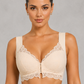 Sculp Front Fastening Lace Racerback Push Up Bra