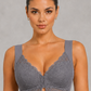 Sculp Front Fastening Lace Racerback Push Up Bra