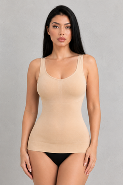 Sculp 2-in-1 Tummy Control Shapewear Cami Top with Built-In Padded Bra