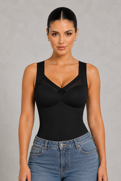 Sculp Crisscross Mesh Wireless Tank Bra