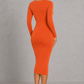Sculp Shaping Dress for Women - Tummy Control Bodycon with Built-In Bra & V-Neck