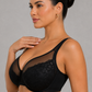 Sculp Floral Lace Full-Cup Minimizer Bra