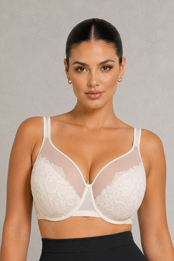 Sculp Floral Lace Full-Cup Minimizer Bra