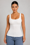 Sculp Ribbed Padded Racerback Tank Suppport Top
