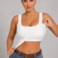Sculp Ribbed Padded Racerback Tank Suppport Top