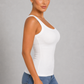Sculp Ribbed Padded Racerback Tank Suppport Top