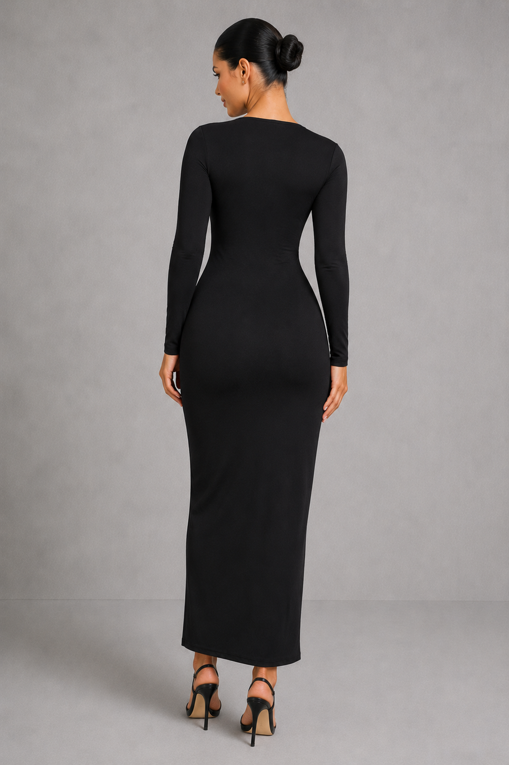 Sculp Seamless Shaping Slit Maxi Dress -  Tummy Control