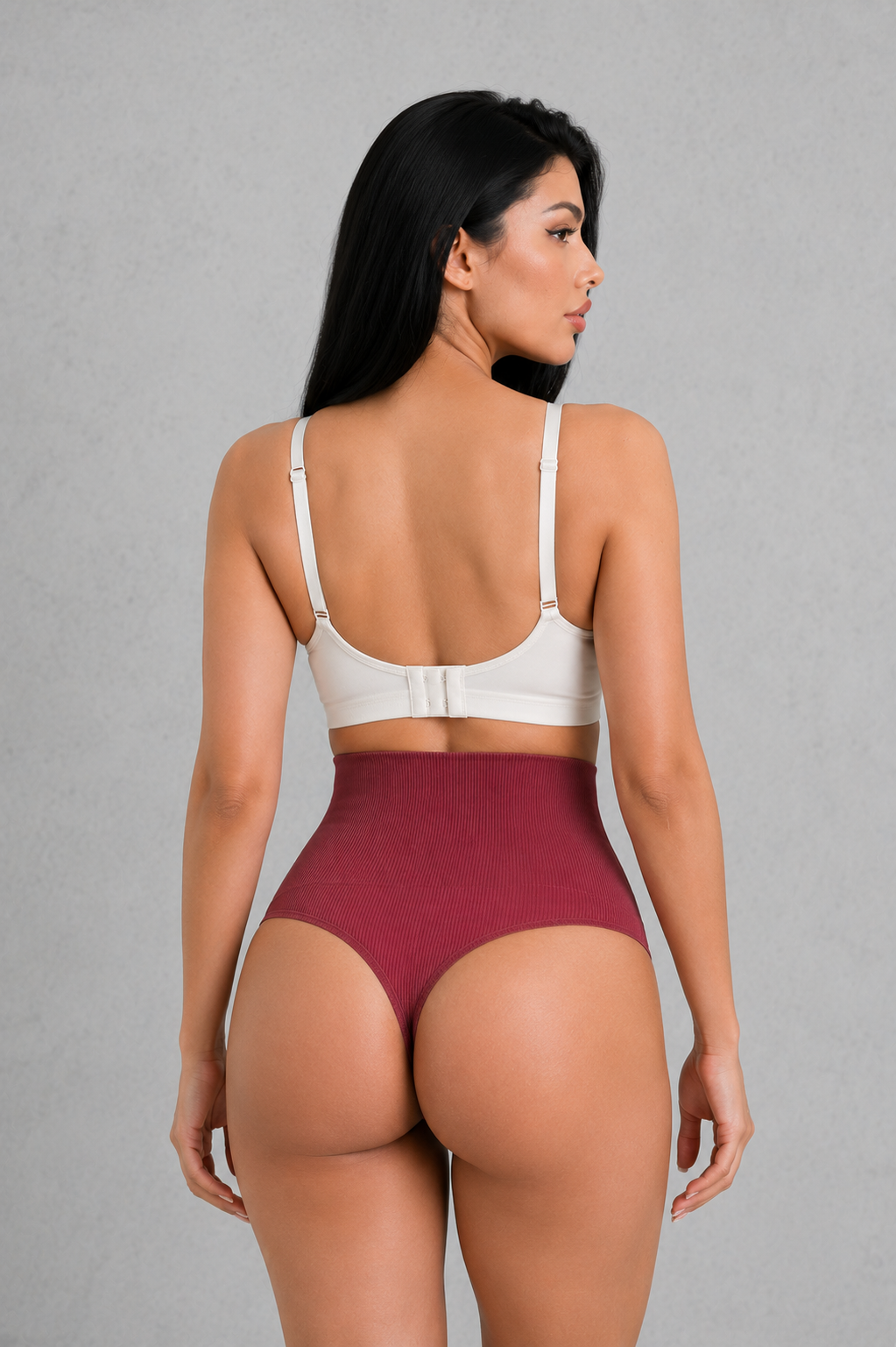 SculpStore Tummy Control Shaping Thong Shorts | Invisible Mid-Waist Briefs