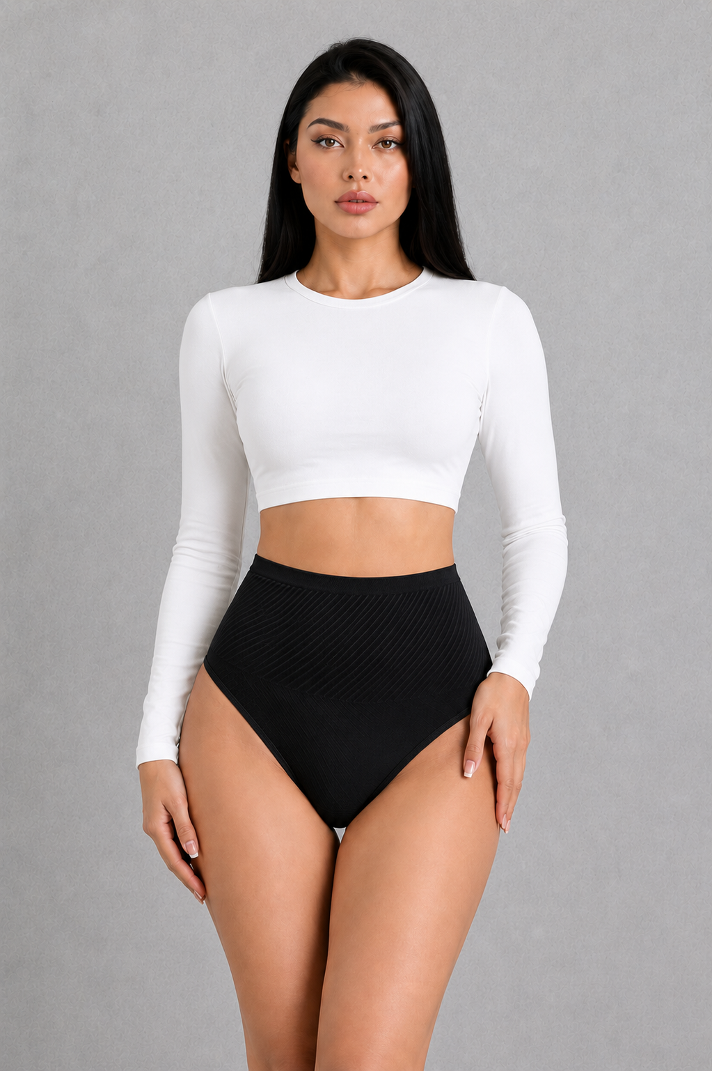 SculpStore Tummy Control Shaping Thong Shorts | Invisible Mid-Waist Briefs