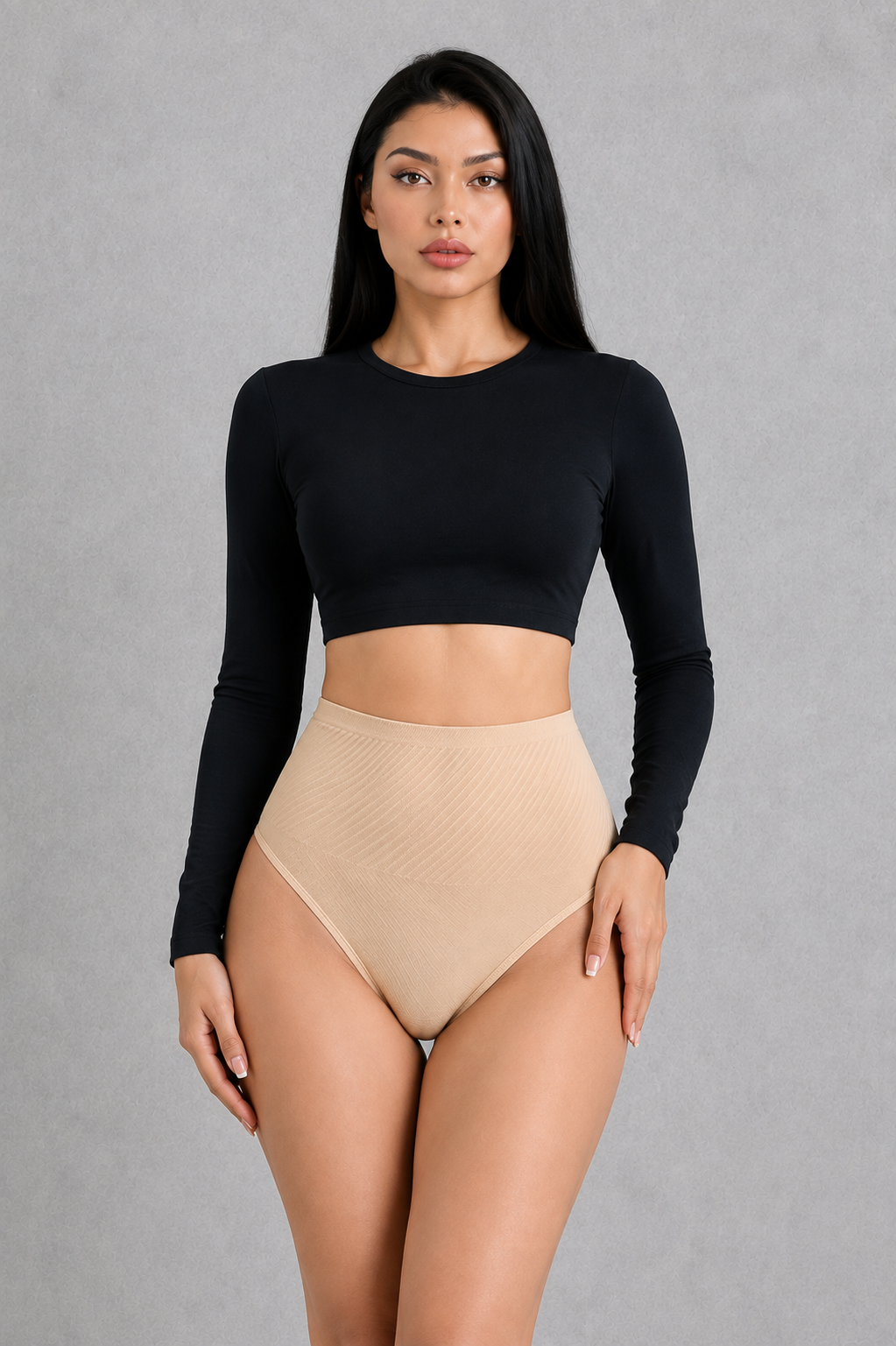 SculpStore Tummy Control Shaping Thong Shorts | Invisible Mid-Waist Briefs