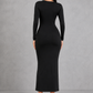 Sculp Minimalist Scoop Neck Maxi Dress - Slim Fit