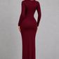 Sculp Minimalist Scoop Neck Maxi Dress - Slim Fit
