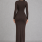 Sculp Minimalist Scoop Neck Maxi Dress - Slim Fit