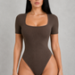 Sculp Ribbed Square Neck Shaping Bodysuit