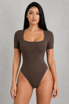 Sculp Ribbed Square Neck Shaping Bodysuit