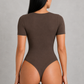 Sculp Ribbed Square Neck Shaping Bodysuit