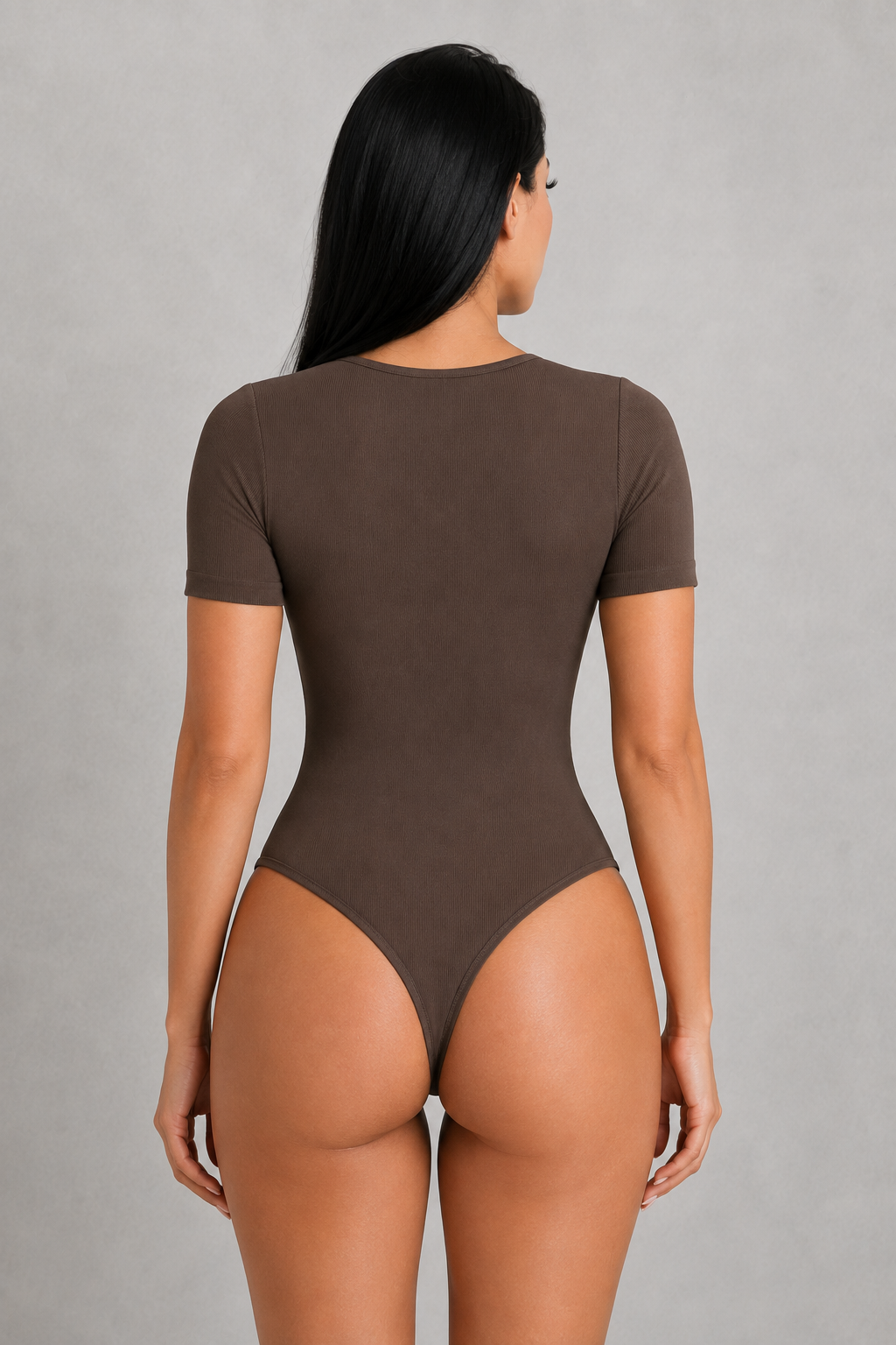 Sculp Ribbed Square Neck Shaping Bodysuit